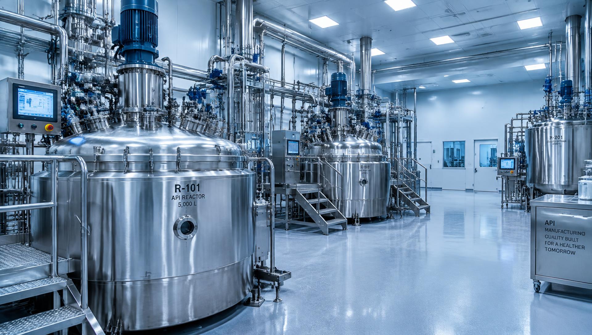 Illustrative image of pharmaceutical process equipment